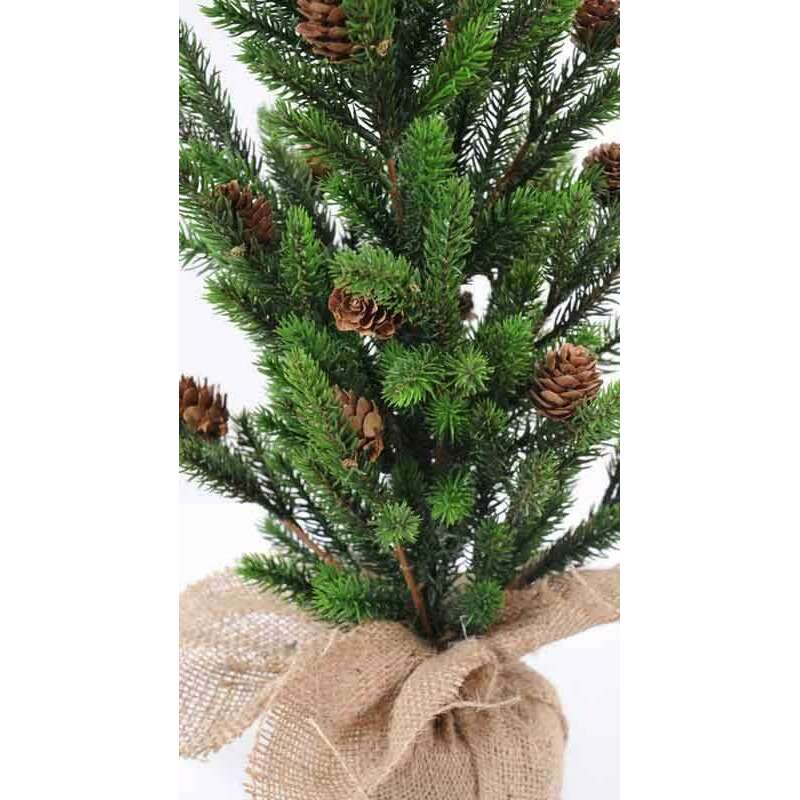 Sapin de noël arbuste artificiel Angel - plante synthétique intérieur - H. 60cm chariot noel